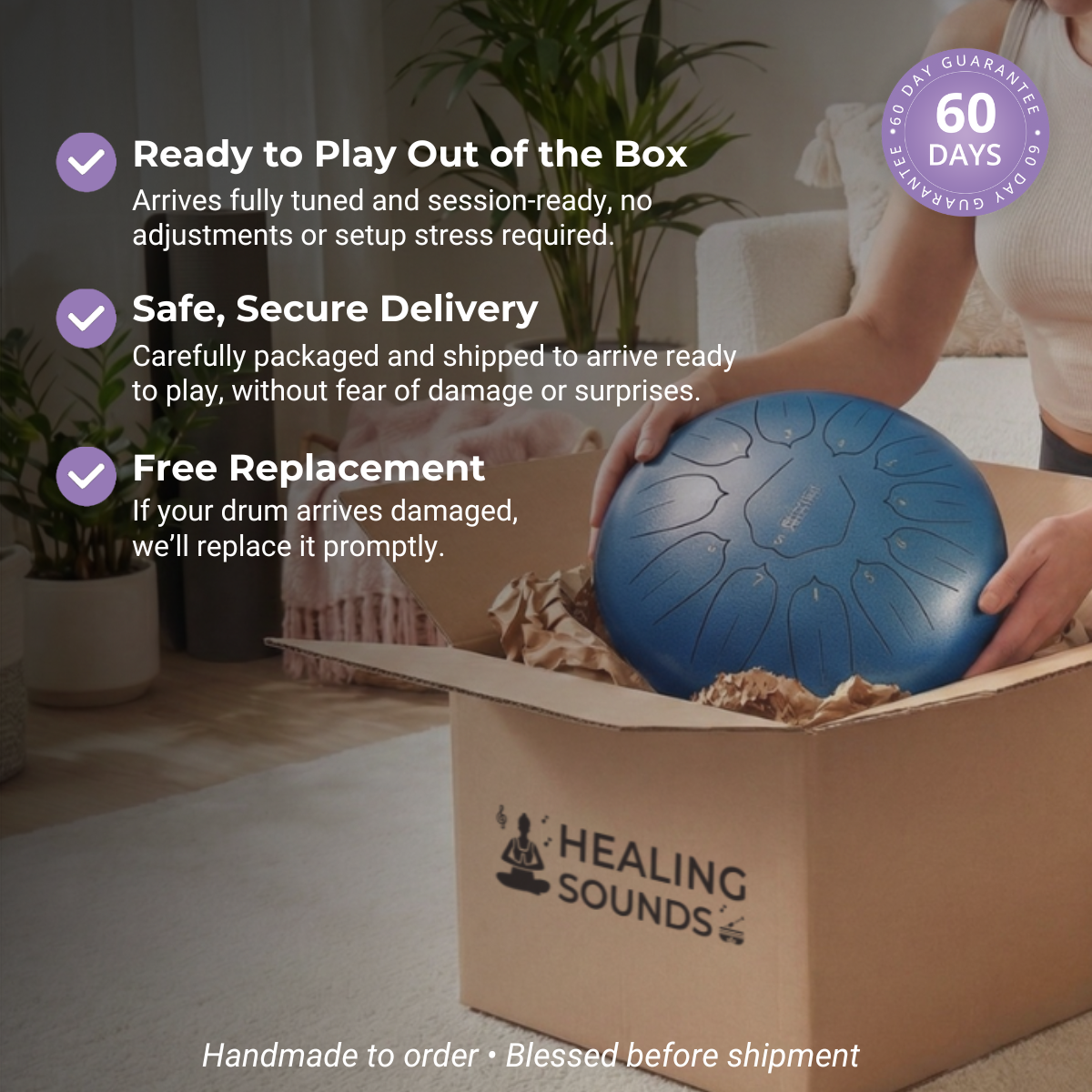 8-Ton-D-Ton-Stahlzungentrommel - rundes 10-Zoll-Instrument