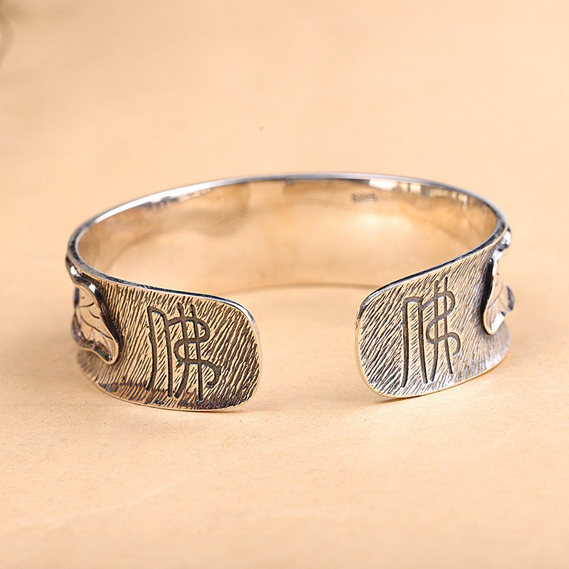 Lotusblume Calm Armband aus 925 Sterling Silber, verstellbar