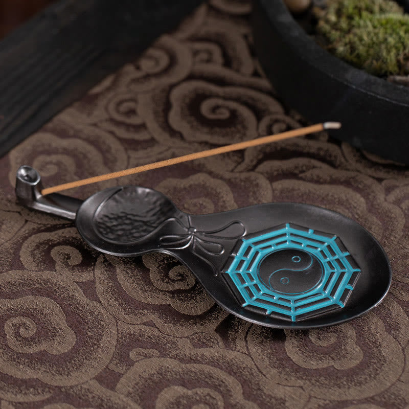Kupfer Yin Yang Bagua Räuchergefäß Dekoration 13,8 cm