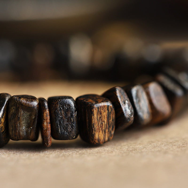 Adlerholz-Rotachat-Balance-Armband für Meditation und Frieden