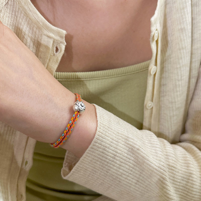 Sterling Silver Multicolored Luck Bracelet | Spiritual Protection