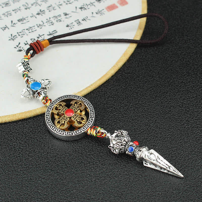 Vajra Spirituelle Auto-Hängedekoration für Erleuchtung und Schutz