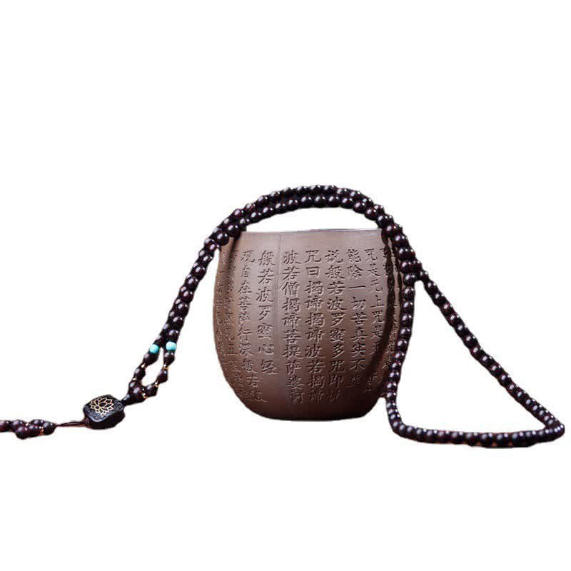 108 Perlen Lotus Armband | Kleines Blatt Rotes Sandelholz Balance