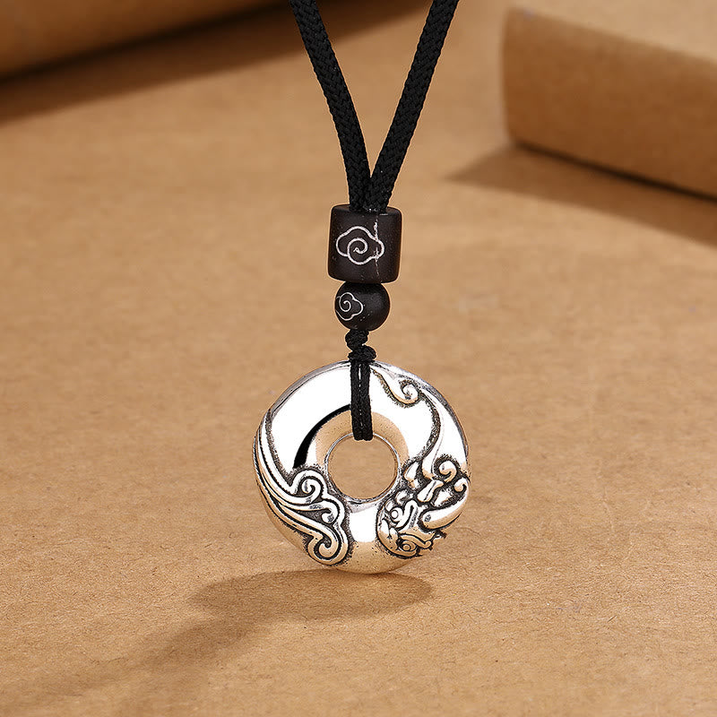 Copper Pixiu Peace Buckle Necklace for Wealth & Luck
