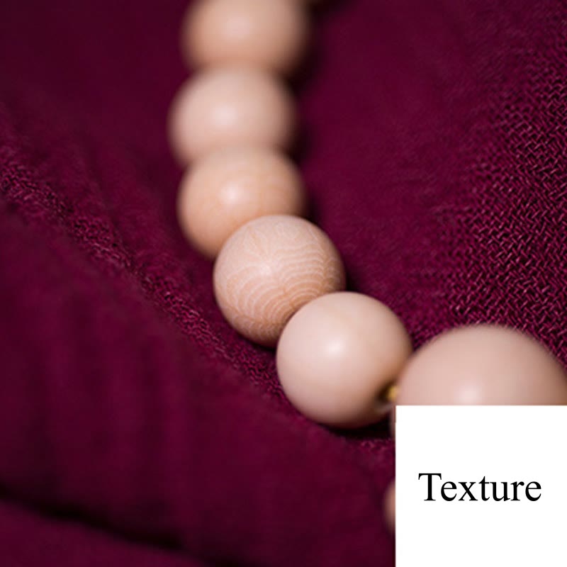 Unisex Abelia Biflora Holz Handgelenk Mala Armband 10mm