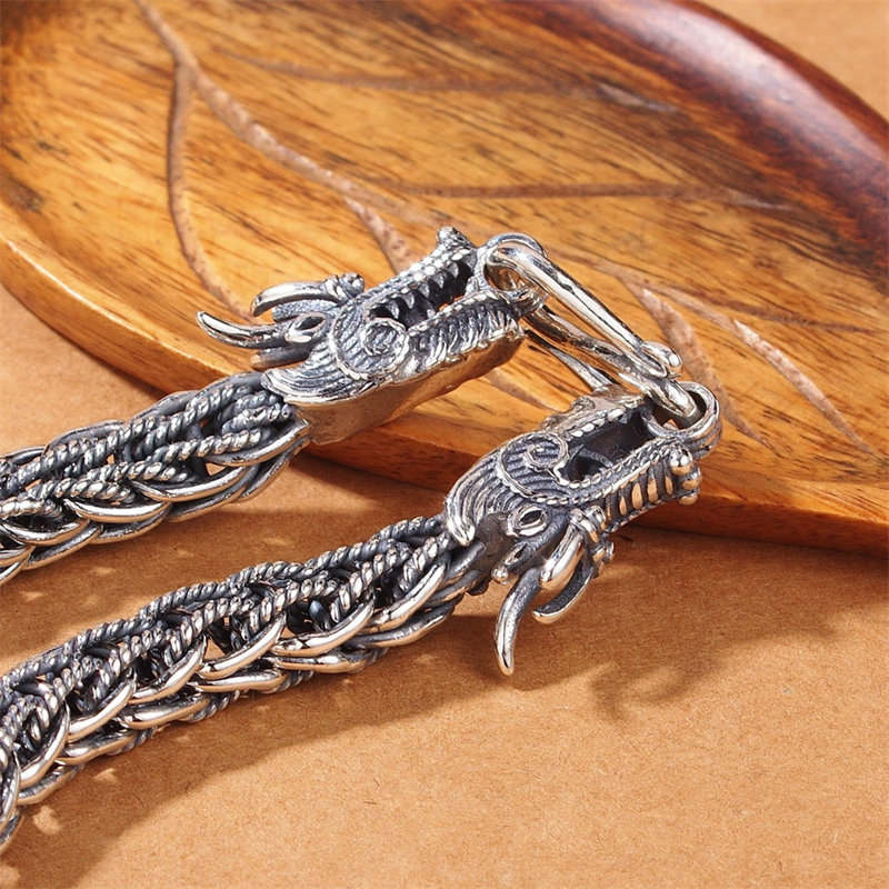 Drachenarmband aus 925er Sterlingsilber für Erfolg und Stärke