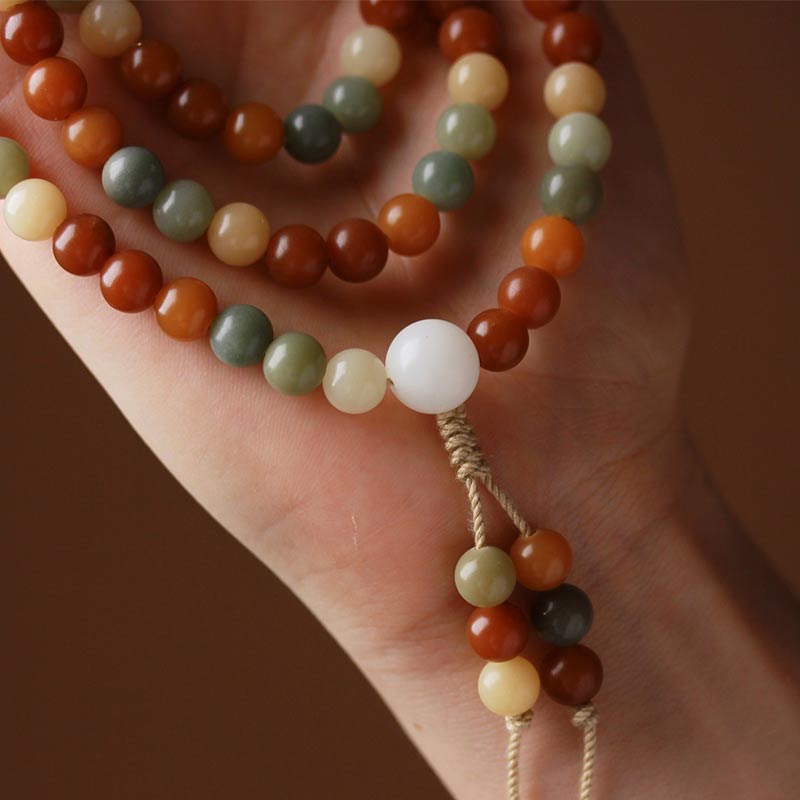 8 mm Bodhi Seed Harmony Wisdom Mala Armband