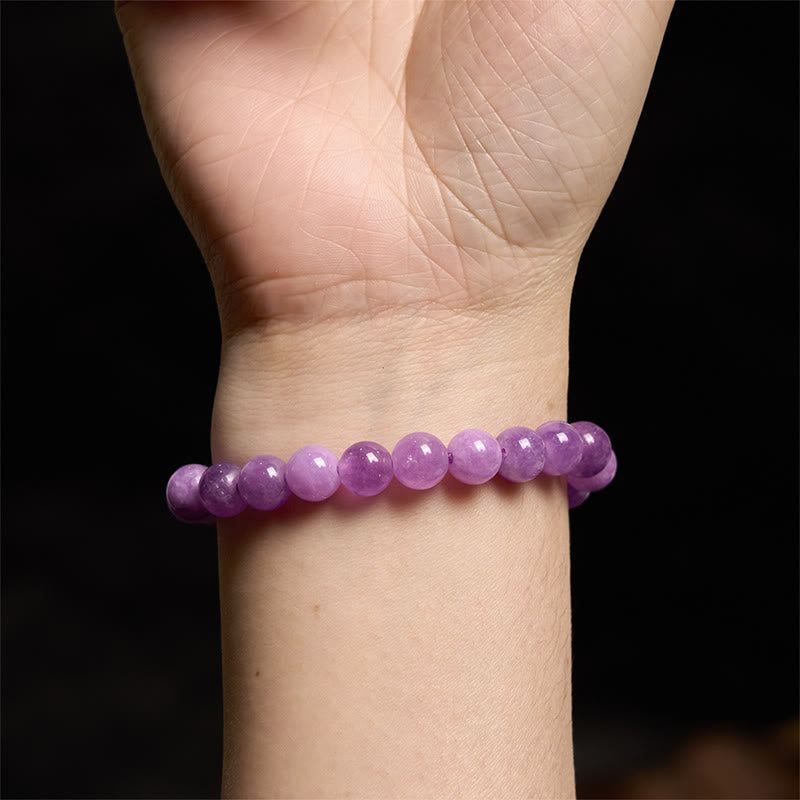 8 mm Amethyst-Heilarmband für emotionales Gleichgewicht