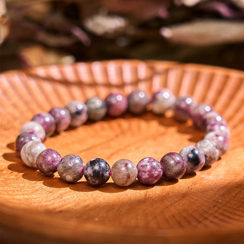 8 mm Amethyst-Heilarmband für emotionales Gleichgewicht