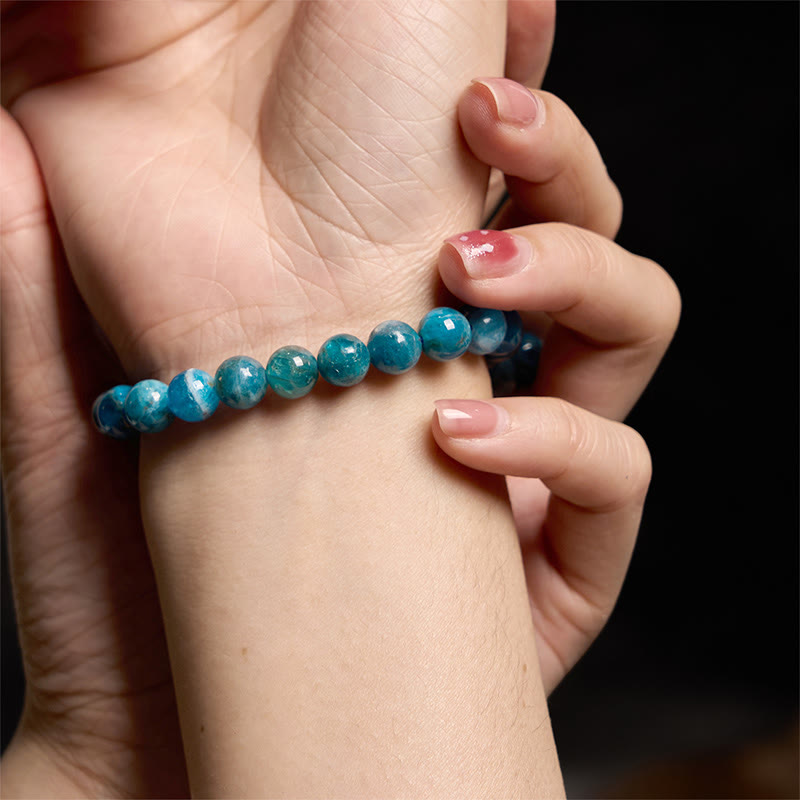 8 mm Apatit-Manifestation-Armband