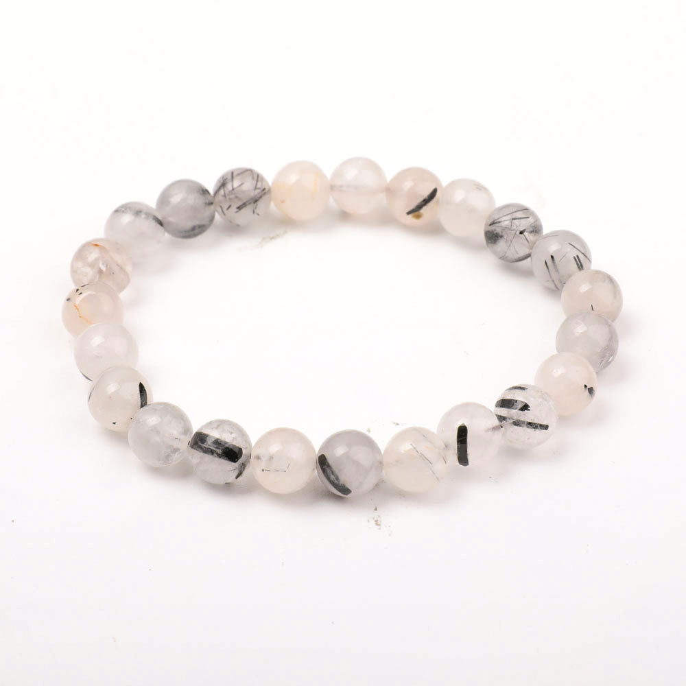 8 mm schwarzes Turmalin-Schutzarmband