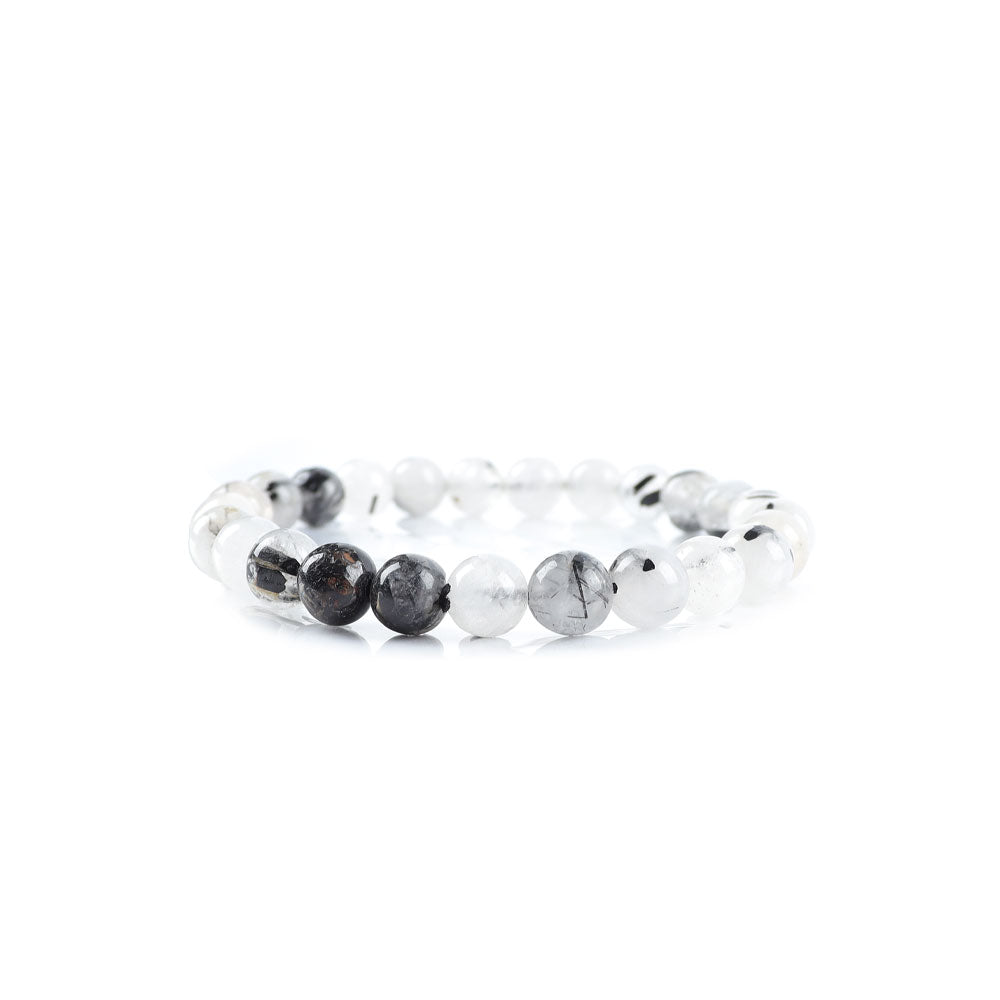 8 mm schwarzes Turmalin-Armband für spirituellen Schutz