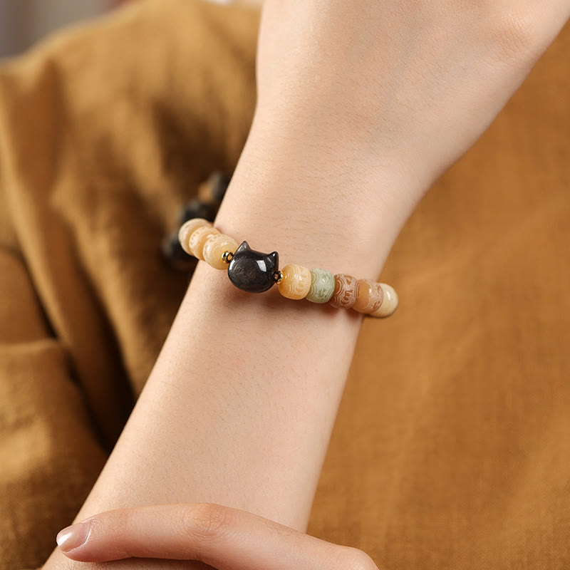 8 mm Bodhi Seed Om Mani Padme Hum Armband für Harmonie
