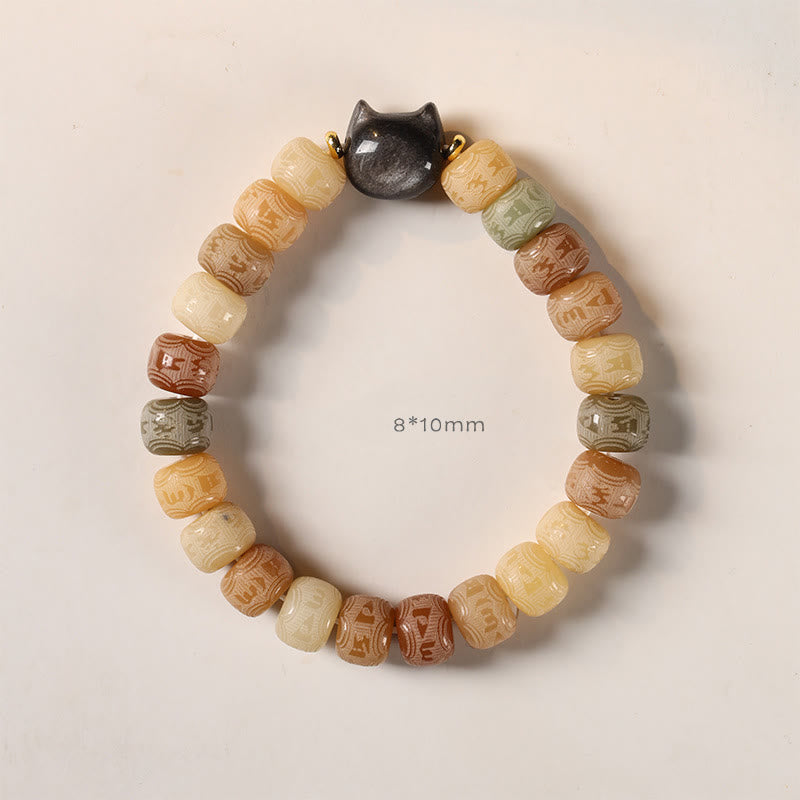 8 mm Bodhi Seed Om Mani Padme Hum Armband für Harmonie