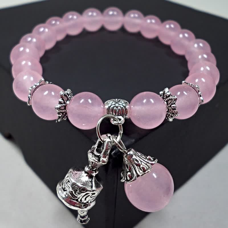 8 mm Chalcedon-Energiearmband für spirituelles Gleichgewicht