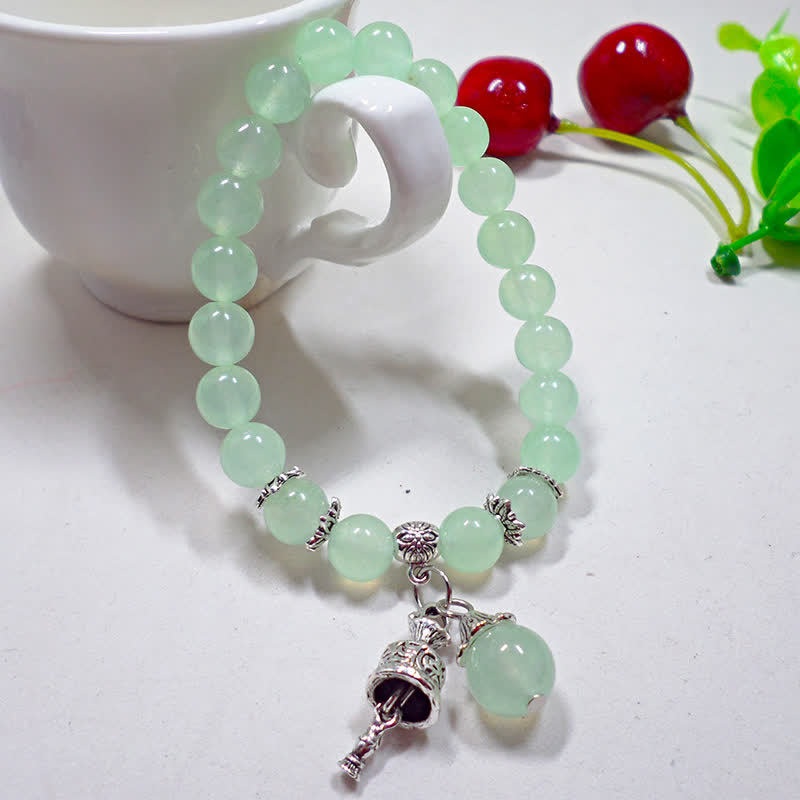 8 mm Chalcedon-Energiearmband für spirituelles Gleichgewicht
