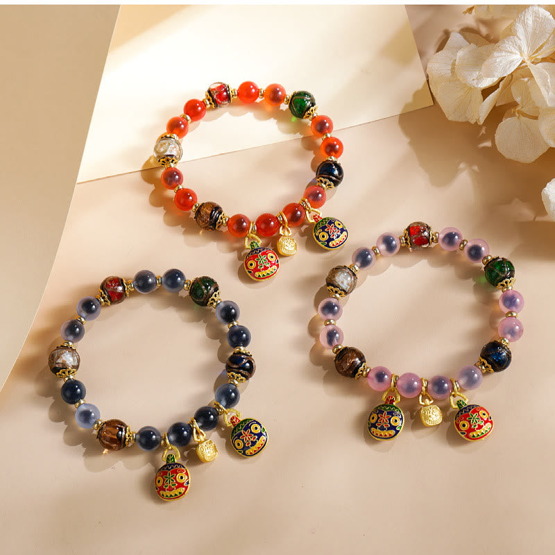 8 mm buntes Candy-Achat-Stärkearmband