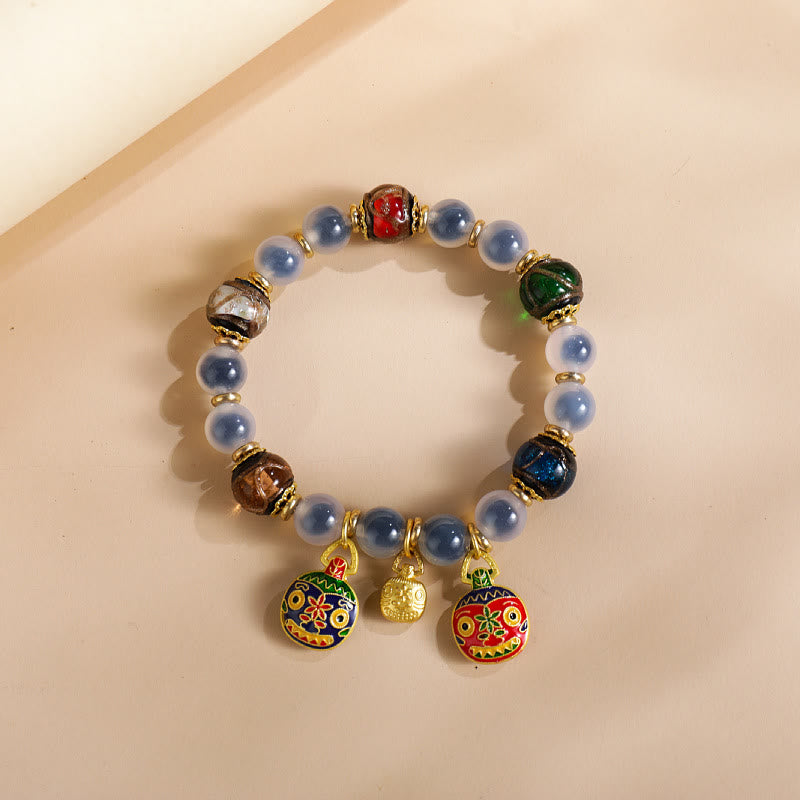 8 mm buntes Candy-Achat-Stärkearmband