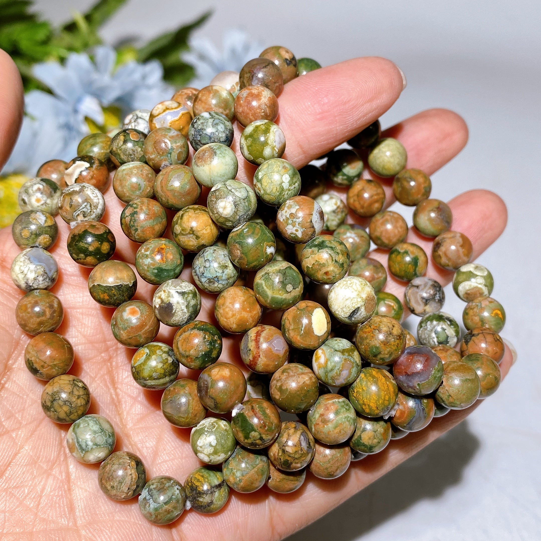 8mm Crystal Healing Bracelet for Spiritual Protection