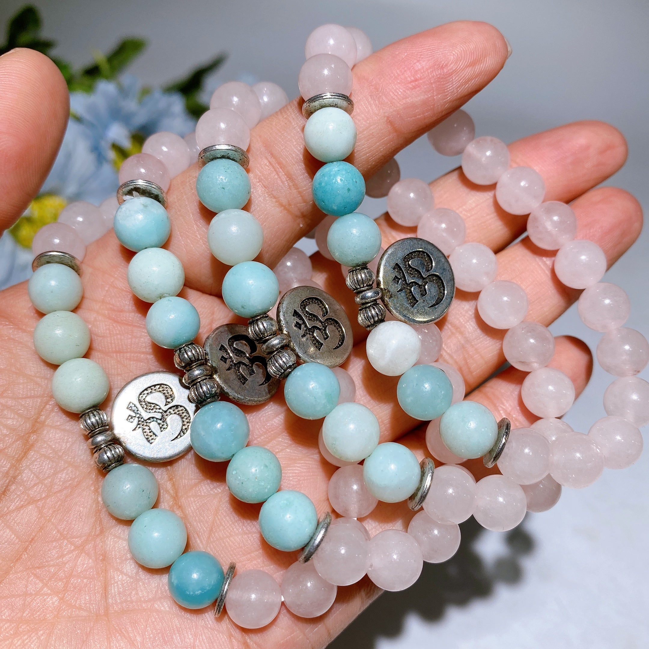 8mm Crystal Healing Bracelet for Spiritual Protection