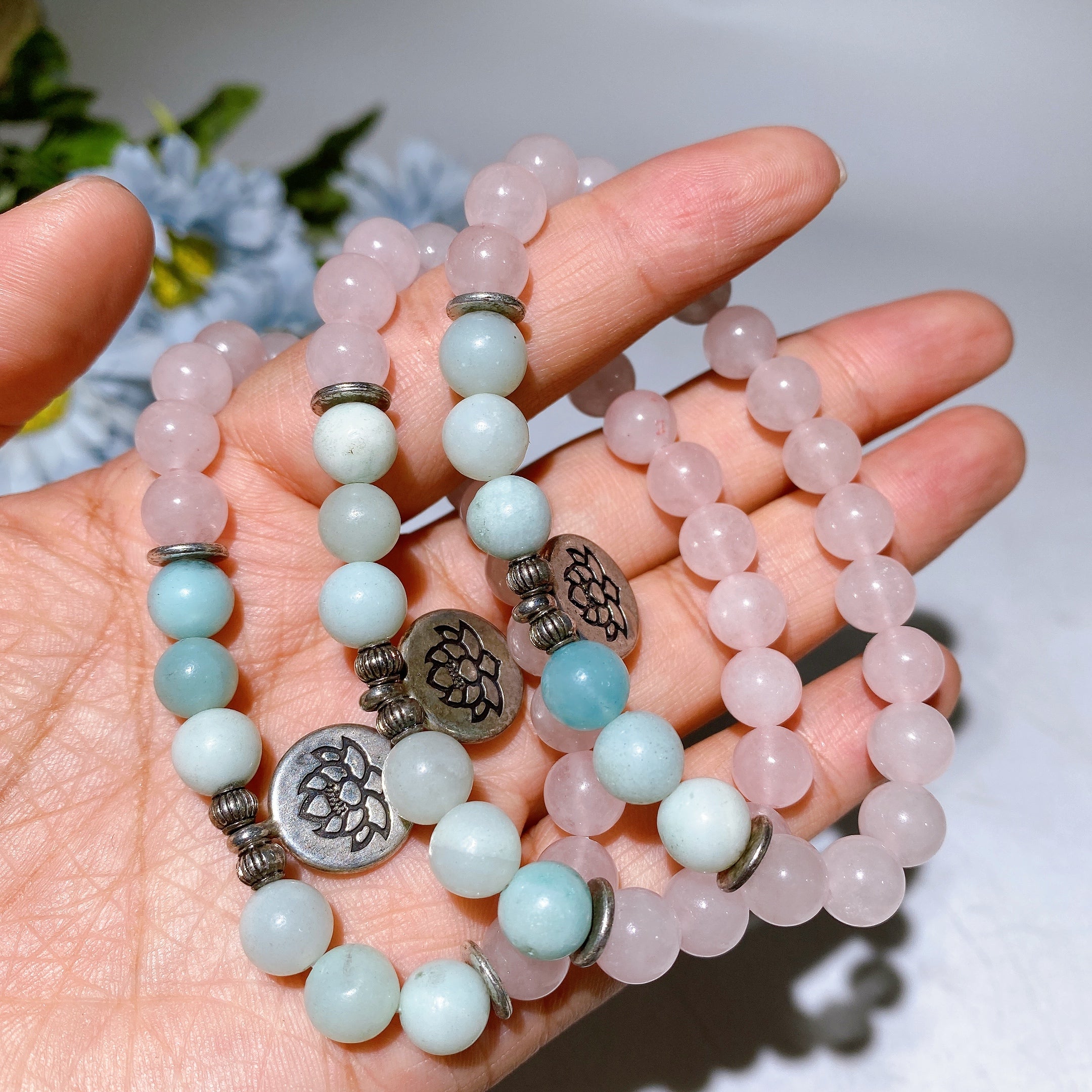 8mm Crystal Healing Bracelet for Spiritual Protection
