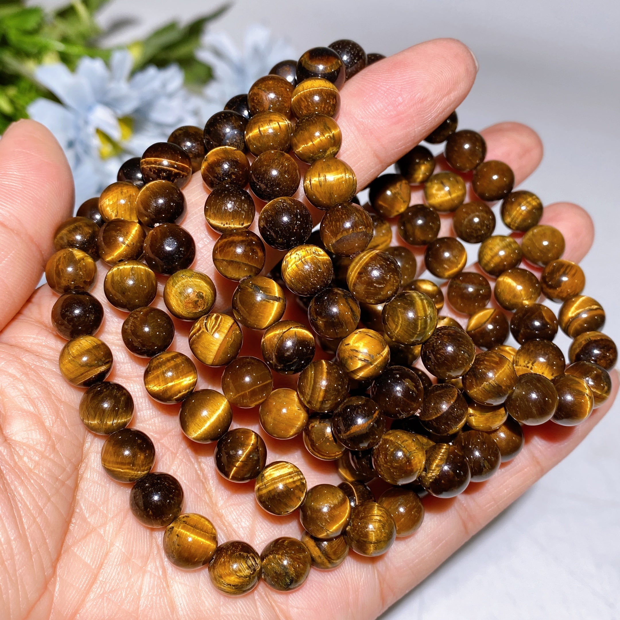 8mm Crystal Healing Bracelet for Spiritual Protection