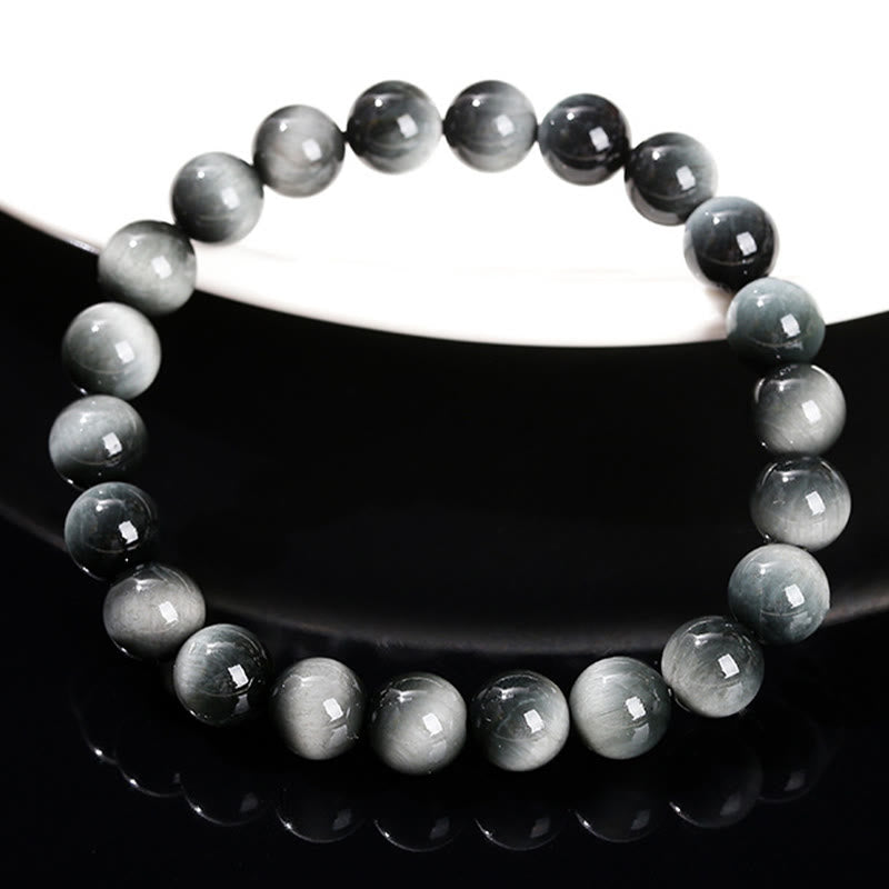 8 mm Adlerauge-Stein, positive Energie, Mut-Armband für Frauen