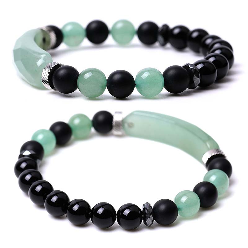 8 mm grünes Aventurin-Heilarmband für Glück und Gleichgewicht