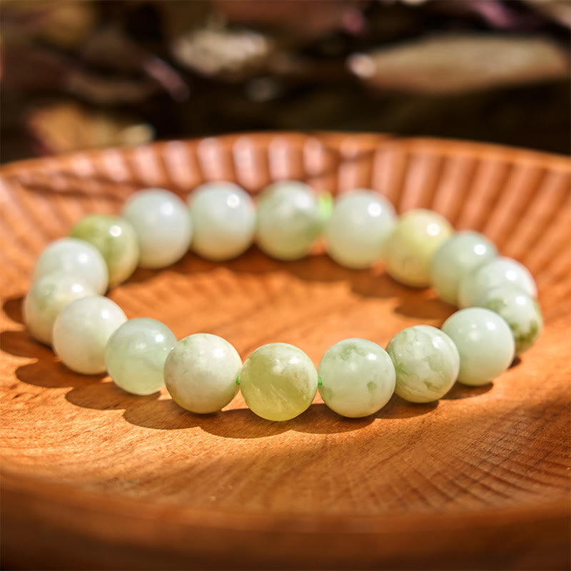 8 mm Jade-Überflussarmband für Wohlstand und Glück