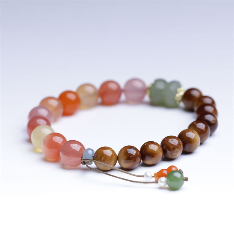 8 mm Kuka Seed Yanyuan Achat Hetian Jade Schutzarmband