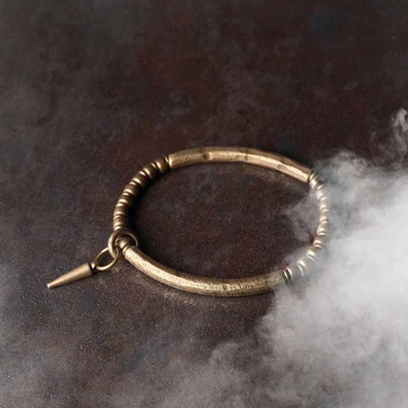 8 mm Lavastein-Kupfer-Armband für spirituelle Balance