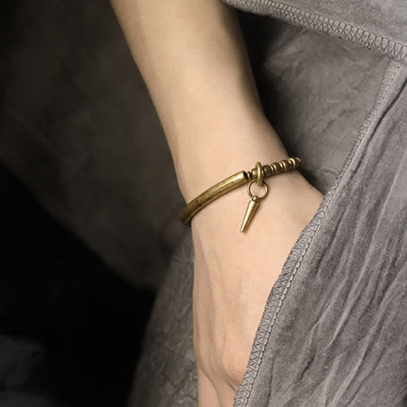 8 mm Lavastein-Kupfer-Armband für spirituelle Balance