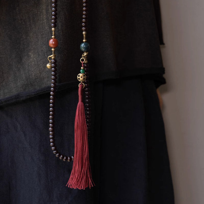 8 mm violettes Bodhi Seed Mala-Armband für Glücksverheißung