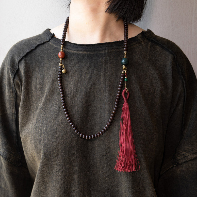 8 mm violettes Bodhi Seed Mala-Armband für Glücksverheißung