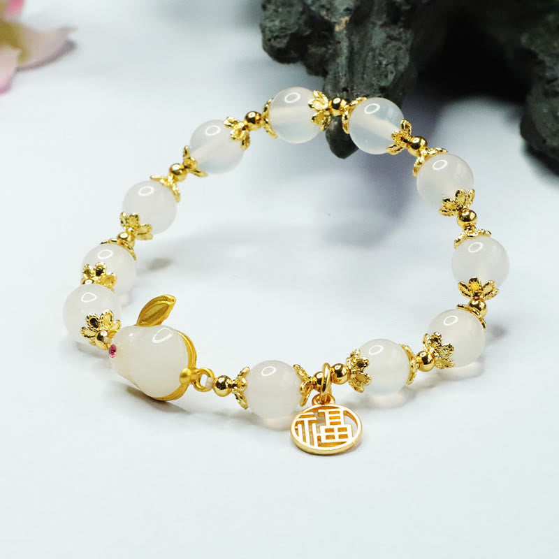 8 mm rotes Achat-Fu-Charakter-Selbstvertrauensarmband