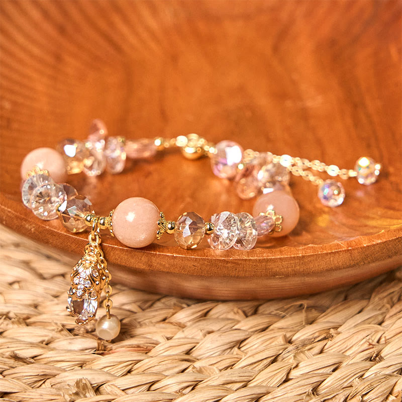 8 mm Sonnenstein-Pixiu-Reichtumsarmband für positive Energie und Glück