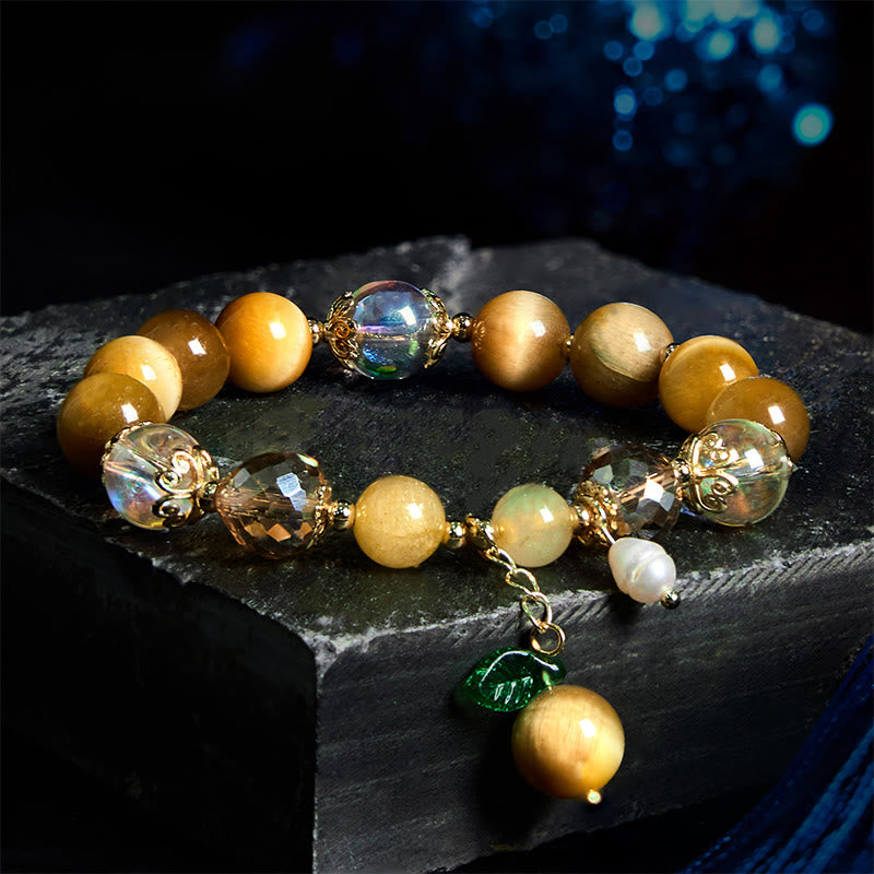 8 mm Tigerauge-Mutarmband für Damen