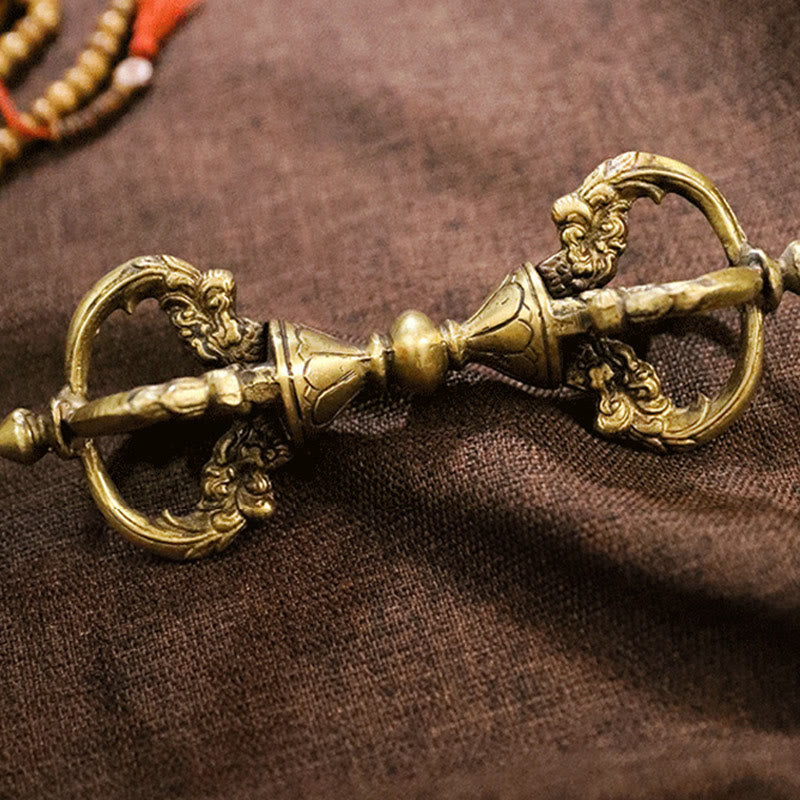 9,06 Zoll Kupfer Meditation Dorje Handgefertigt in Nepal