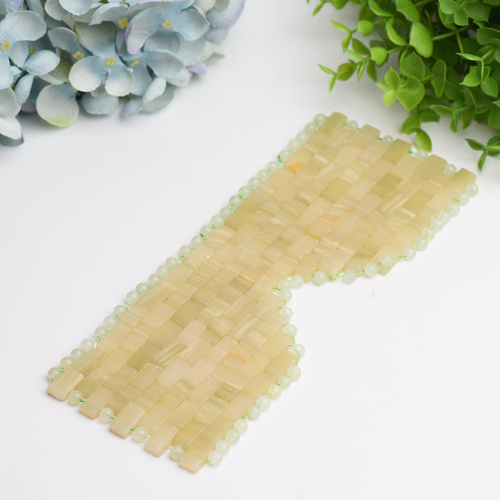 9 Zoll große Heil-Augenmaske aus gemischten Kristallen für die Meditation