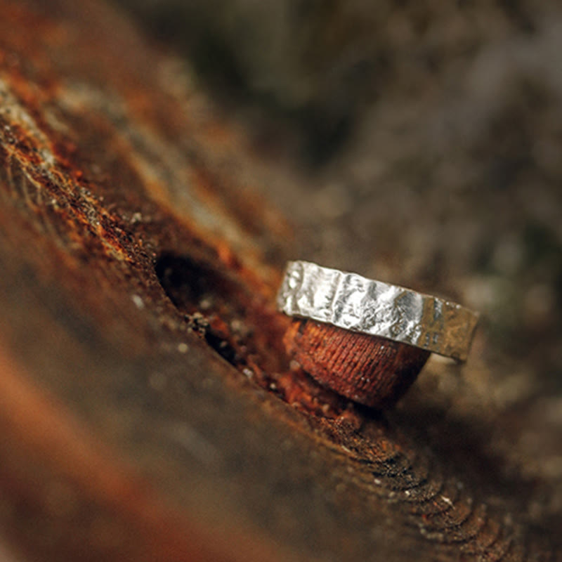 925 Sterling Silber Segenspaarring | Spiritueller Schutz