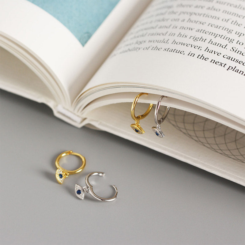 Ohrstecker aus 925er Sterlingsilber mit Schutz vor dem bösen Blick