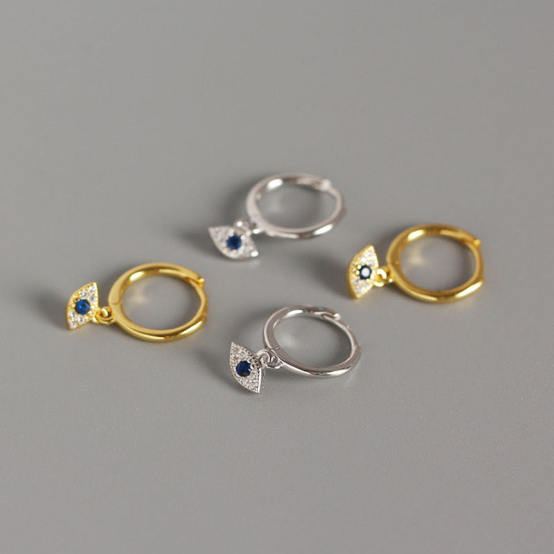 Ohrstecker aus 925er Sterlingsilber mit Schutz vor dem bösen Blick