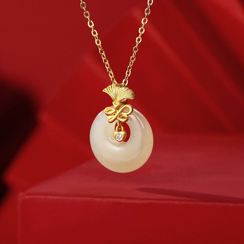 925 Sterling Silber Hetian Jade Wohlstand Nelke Blume Halskette