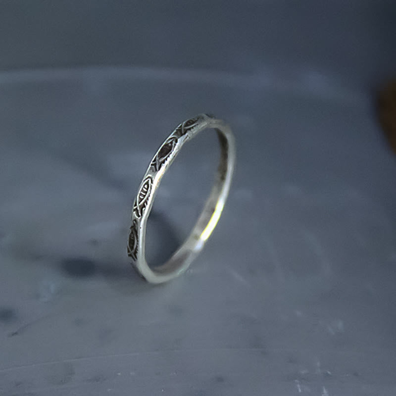 925 Sterling Silber Koi Fisch Ring für Glück & Reichtum