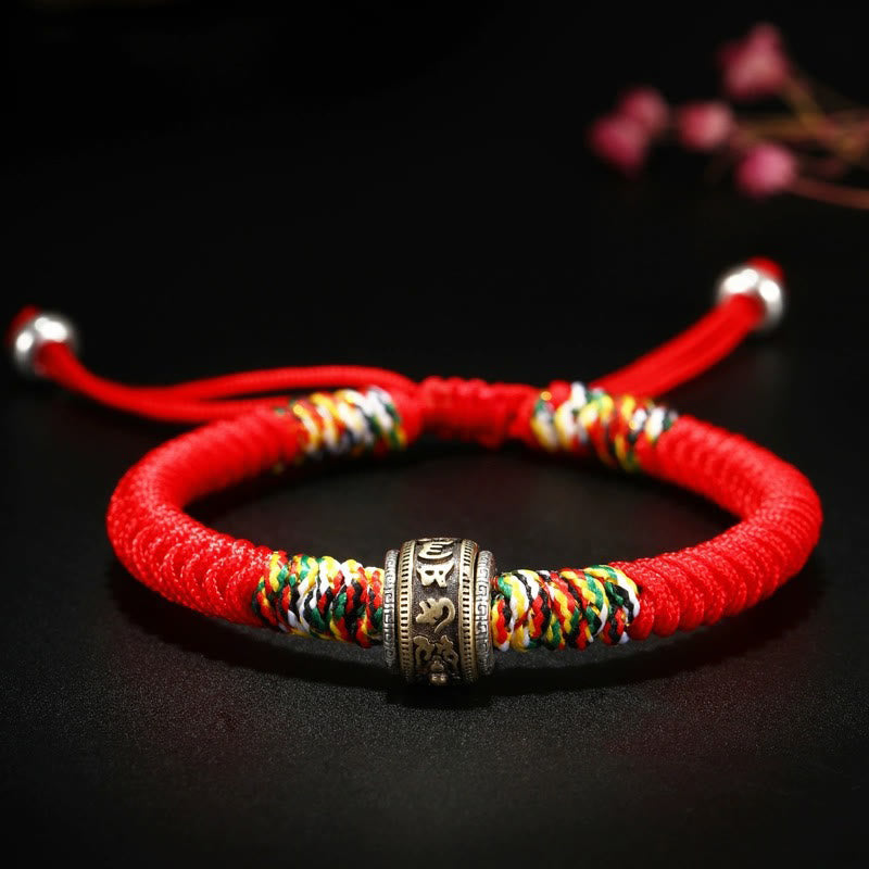 925 Sterling Silber Om Mani Padme Hum King Kong Knoten Glaube Armband