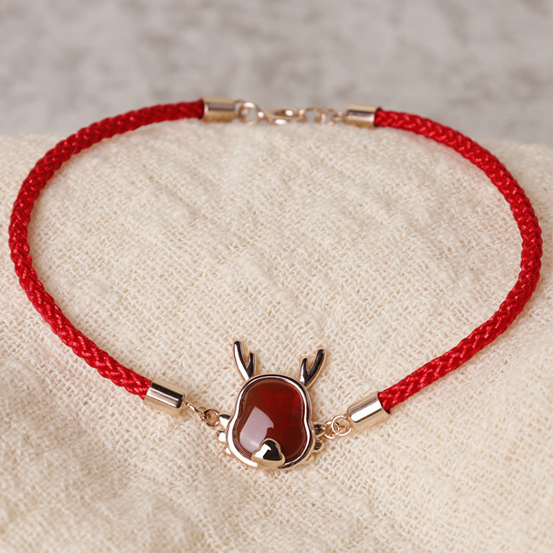 925 Sterling Silber Roter Achat Drachenschmuck für Glück und Stärke