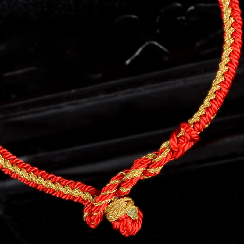 Gebetsrad-Armband aus 925er Sterlingsilber mit roter Schnur für Glück und Stärke