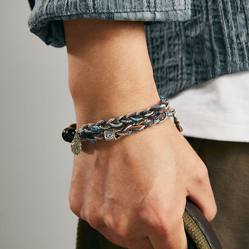 925 Sterling Silber Tigerauge Willenskraft Armband Handarbeit