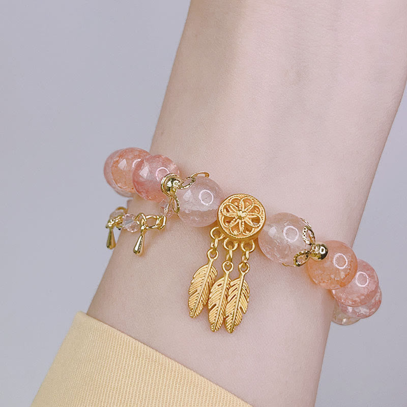 Glass Bead Dream Catcher Protection Bracelet Spiritual Charm