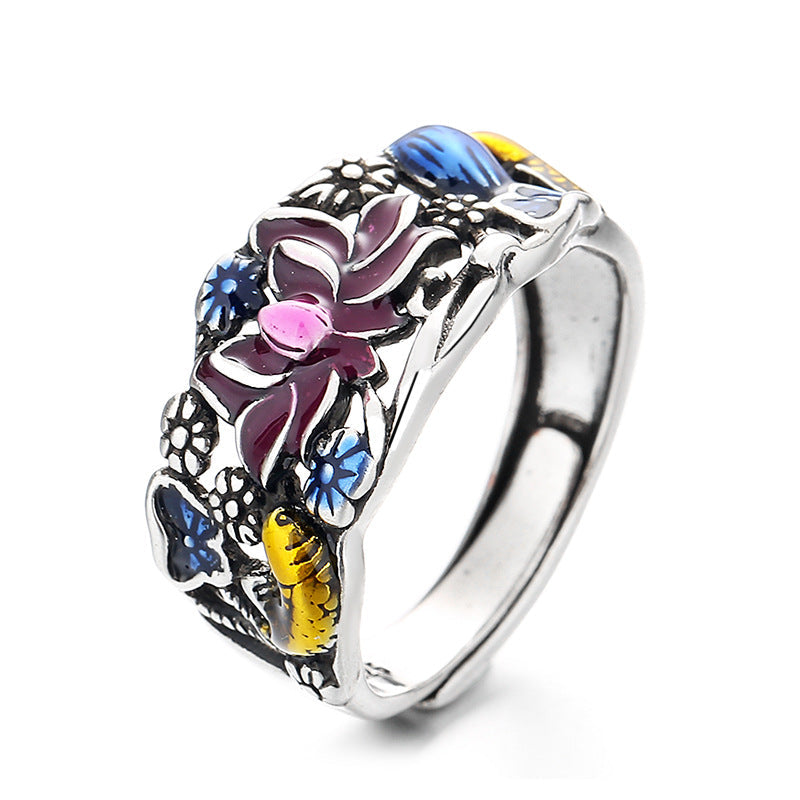 Adjustable Copper Koi Fish Luck & Wealth Ring